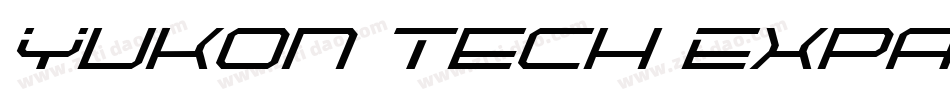 Yukon Tech Expanded Italic字体转换